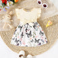 Butterfly and Plant Polka Dot Dress + Ribbon