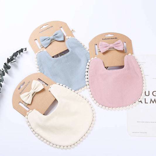2Pcs/Set Muslin Cotton Baby Burp Cloths