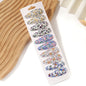 10Pcs/Lot Cotton Alloy Hair Clips for Kids