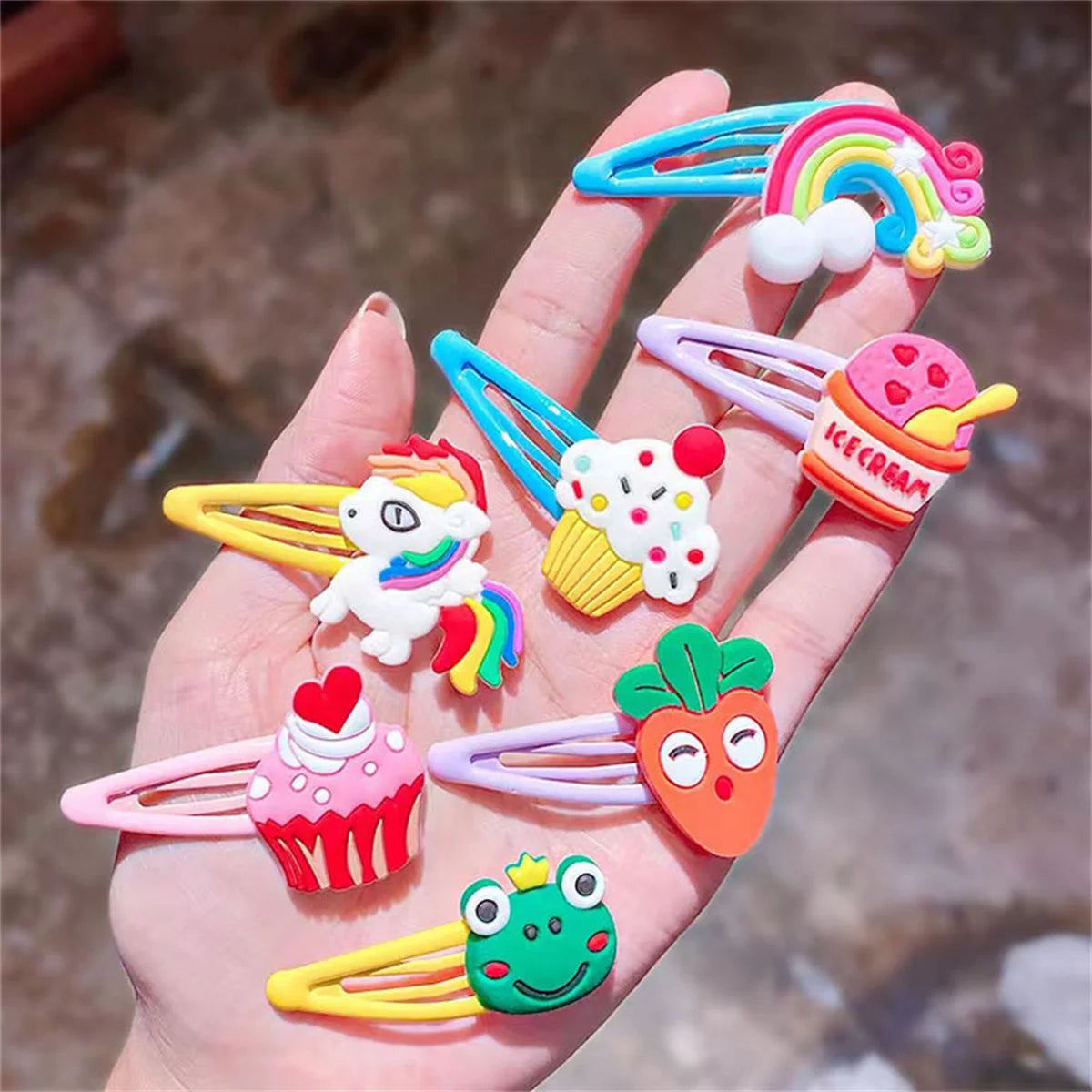 10PCS/Set Unicorn Barrettes