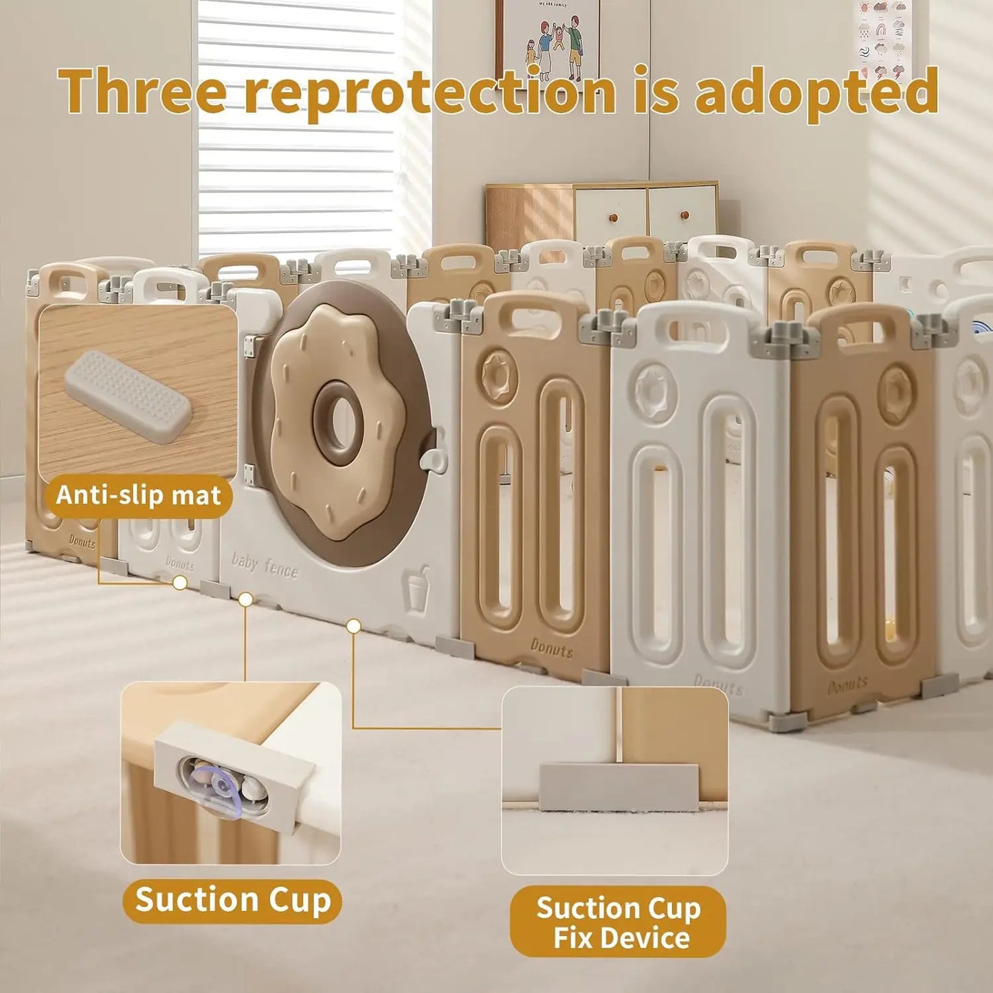 Foldable Playpen for Babies and Toddlers