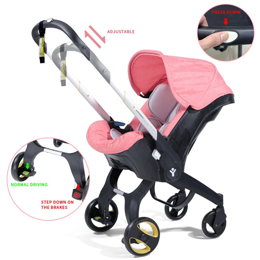 Bidirectional Travel baby stroller