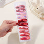 10Pcs/Lot Cotton Alloy Hair Clips for Kids