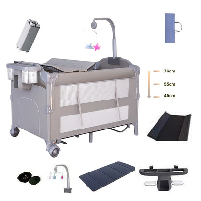 Bedside Baby Crib with Changing Table