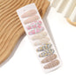 10Pcs/Lot Cotton Alloy Hair Clips for Kids