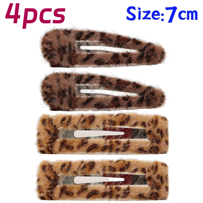 Leopard Print Barrettes