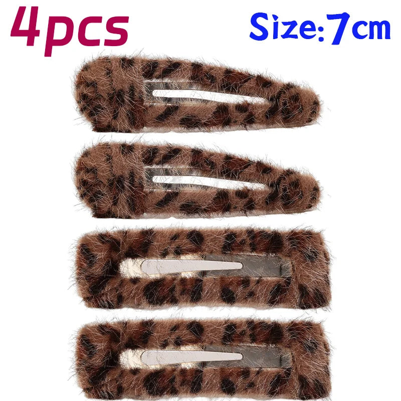 Leopard Print Barrettes