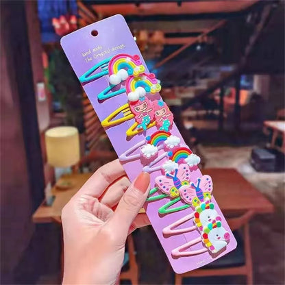 10PCS/Set Unicorn Barrettes