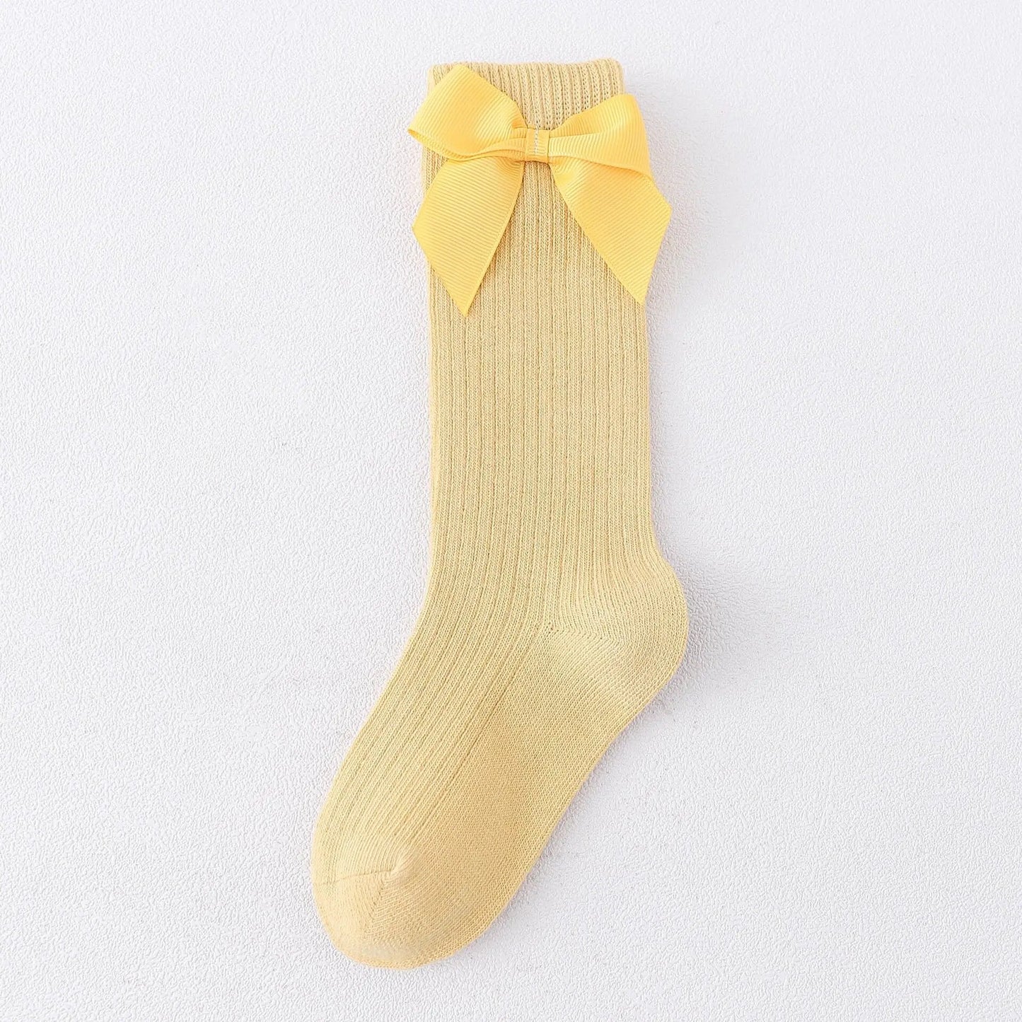 Girls Knee High Socks With Bows