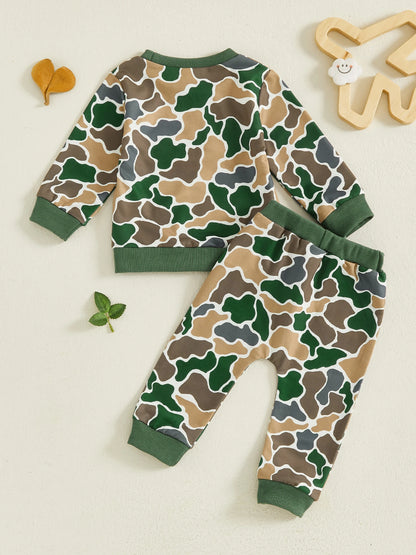 Dinosaur Print T-Shirt with Denim Jeans Set