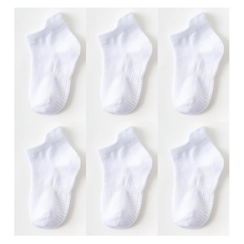 6 Pairs/lot Anti-slip Boat Socks