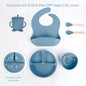 6Pcs Baby Silicone Feeding Set