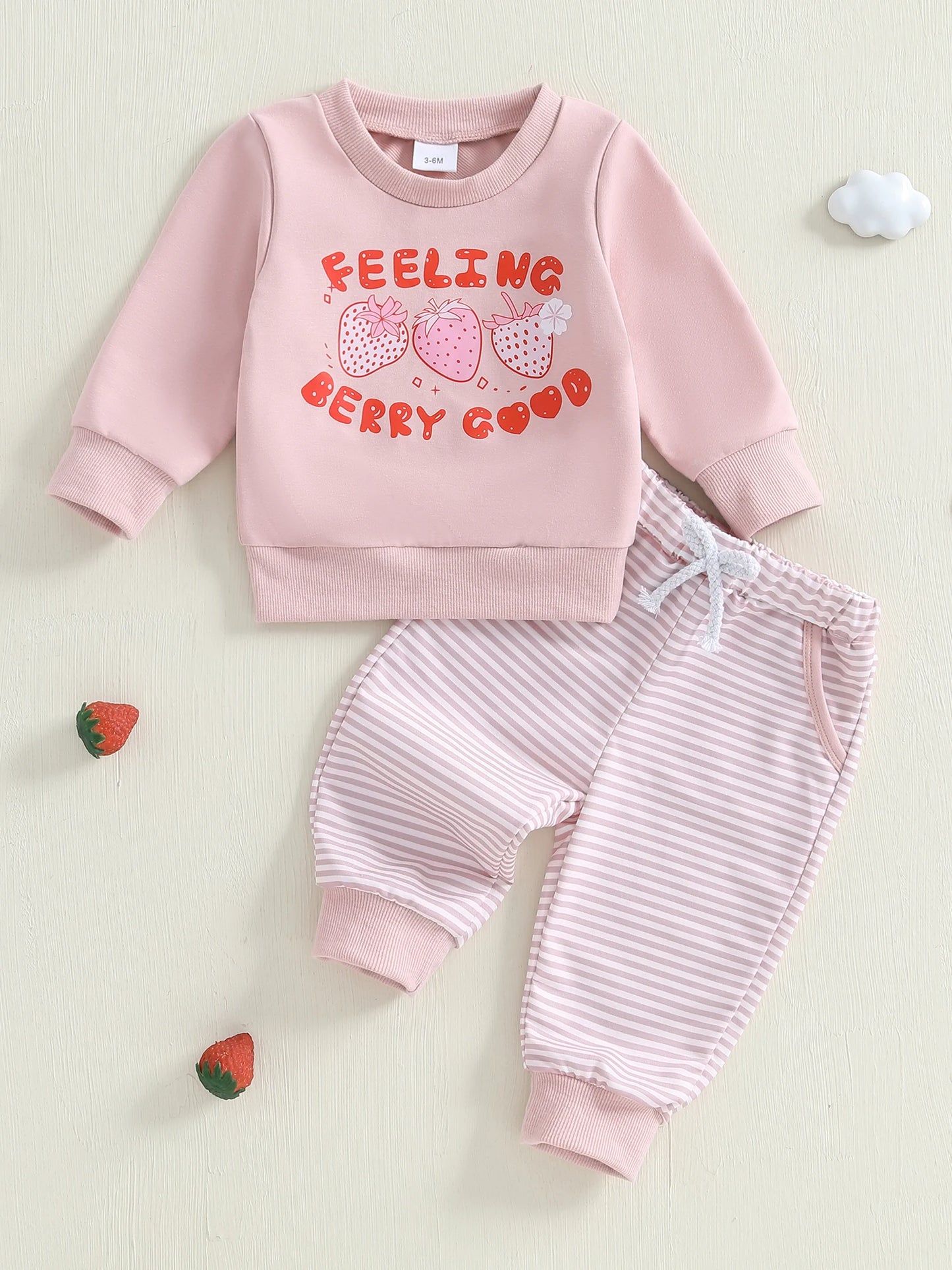 Cute Floral Print  2 Piece Outfit Set