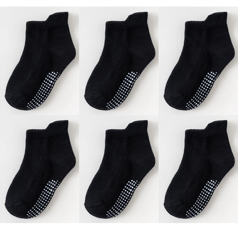 6 Pairs/lot Anti-slip Boat Socks