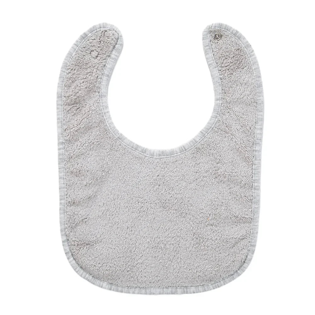 Solid Terry Towel Baby Bibs