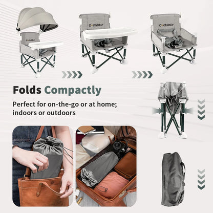 Portable dining chair for children