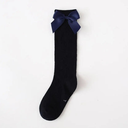 Girls Knee High Socks With Bows