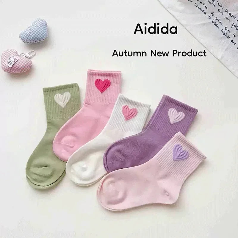 Girls Mid-Calf Socks