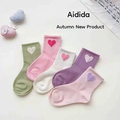 Girls Mid-Calf Socks