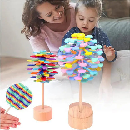 Wooden Spiral Lollipop Stress Relief Fidgets