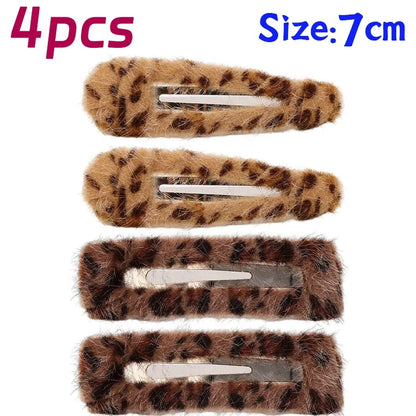 Leopard Print Barrettes