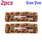 Leopard Print Barrettes