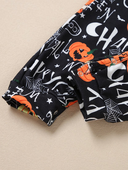 2Pcs Halloween Stripe Outfits