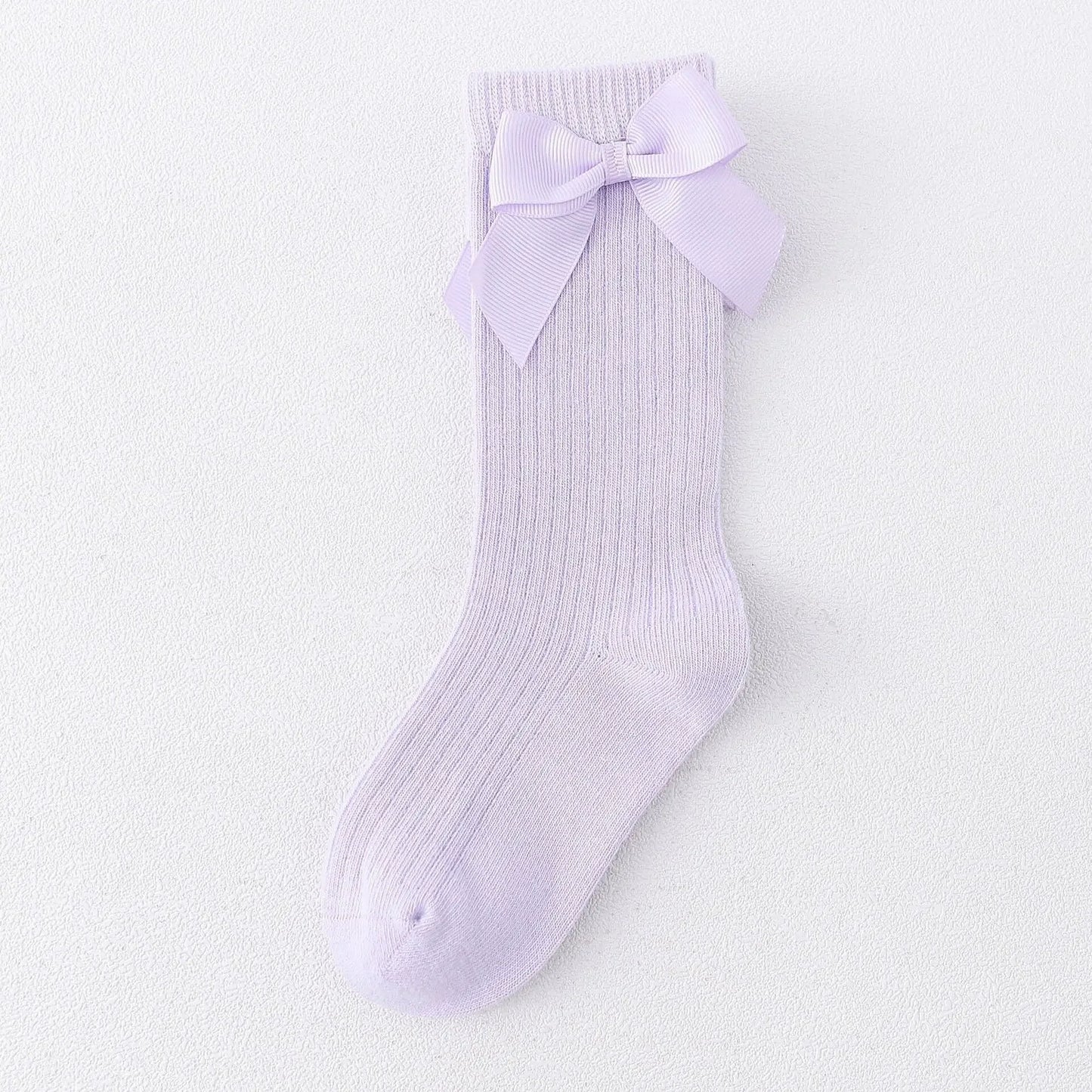 Girls Knee High Socks With Bows