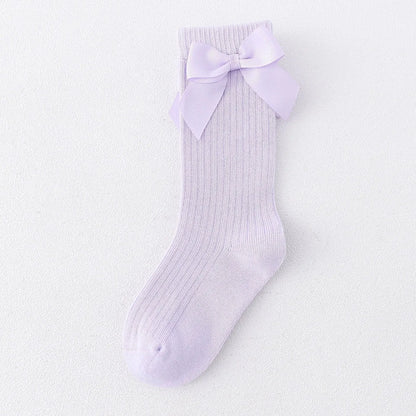 Girls Knee High Socks With Bows