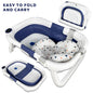 Folding baby bathtub with water temperature gauge
