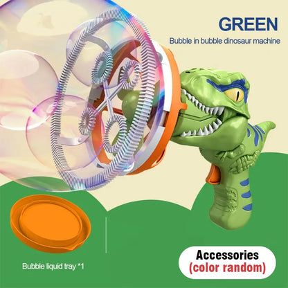 Automatic Dinosaur Bubble Gun